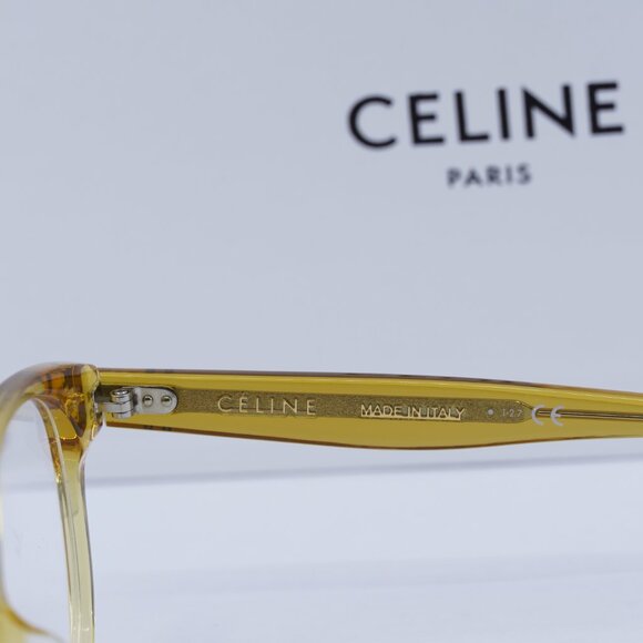 Final Price! Celine CL50007F 039 Yellow Eyeglasses 52mm - Picture 7 of 11